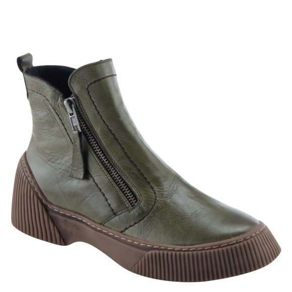 SPRING STEP KELKO BOOT Olive Green - Picture 1 of 4